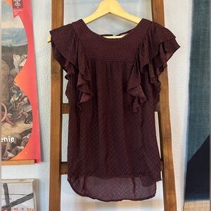 Anthropologie Butterfly Top